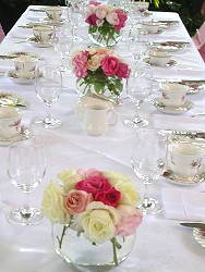 Tea party setting