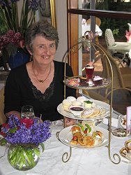 Diana Playford with Royal Ascot and Savoury High Tea