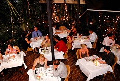 Valentine's Day Courtyard dining